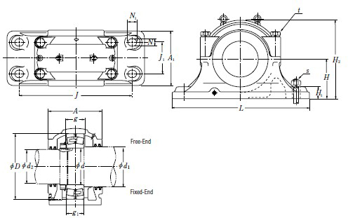 NSK 標準型立式帶座軸承箱SD352C樣本圖片